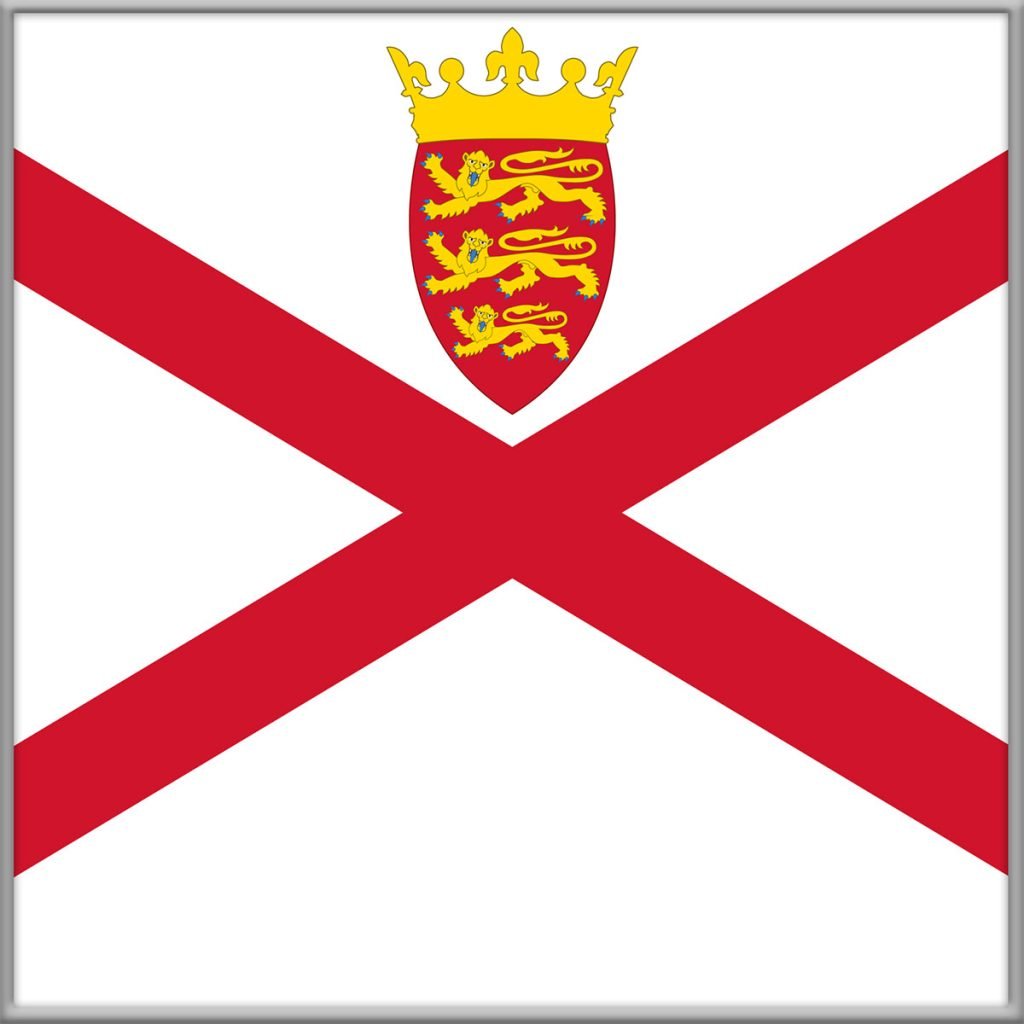 Jersey British Channel Islands European offshore jurisdiction flag