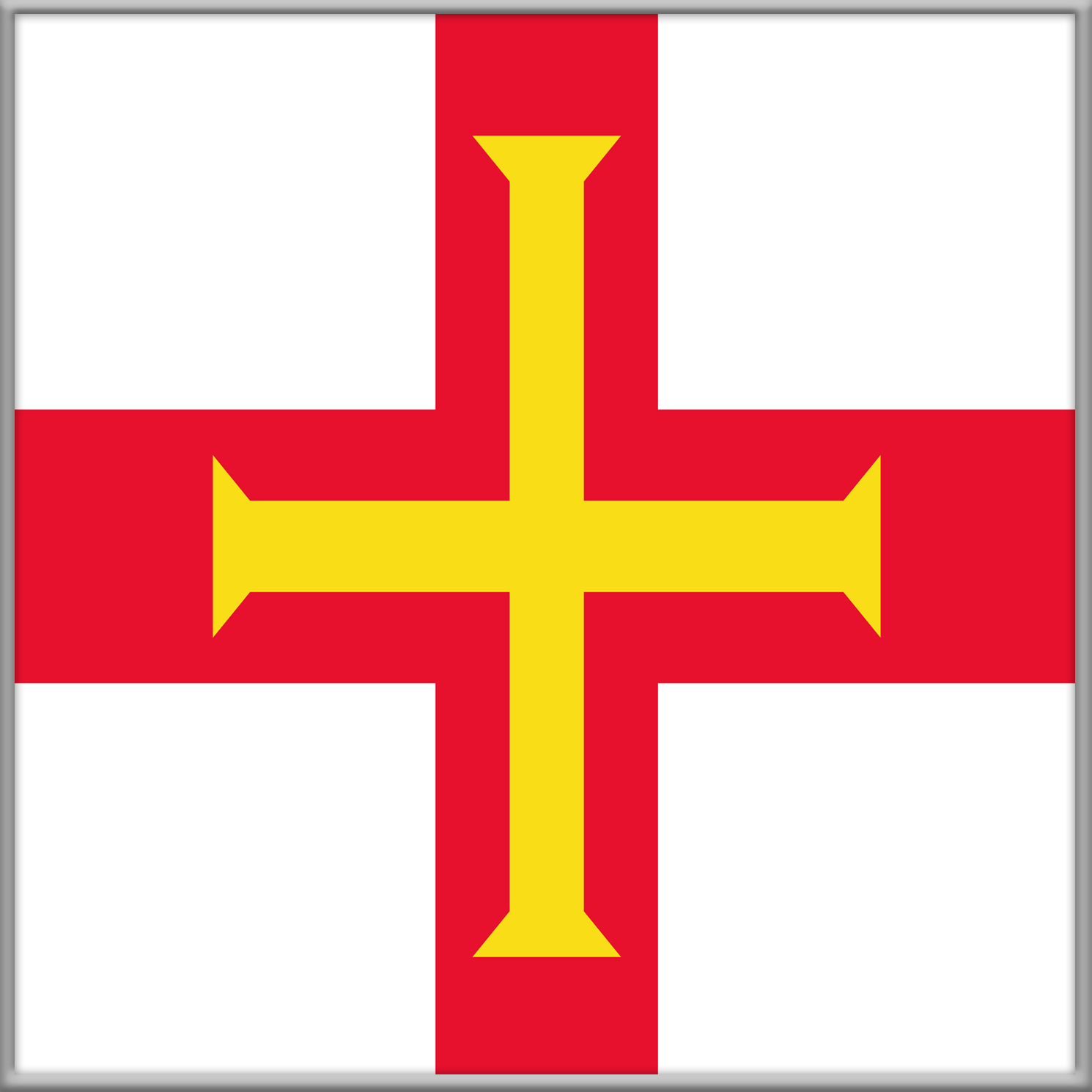 Guernsey British Channel Islands European offshore jurisdiction flag